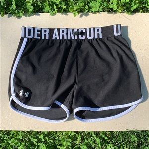 Under Armour Black and White Shorts